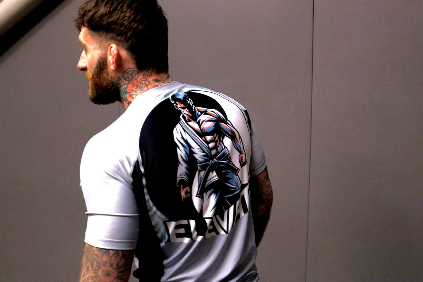 Grey Ying Yang Rashguard