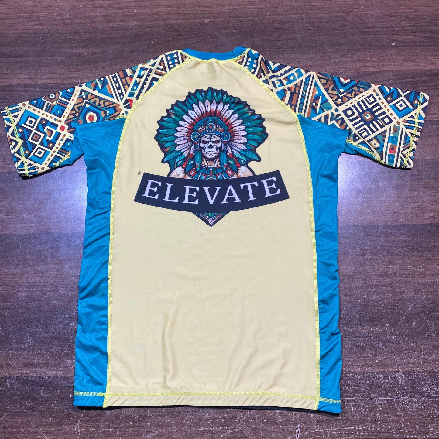 Yellow Aztec Rashguard