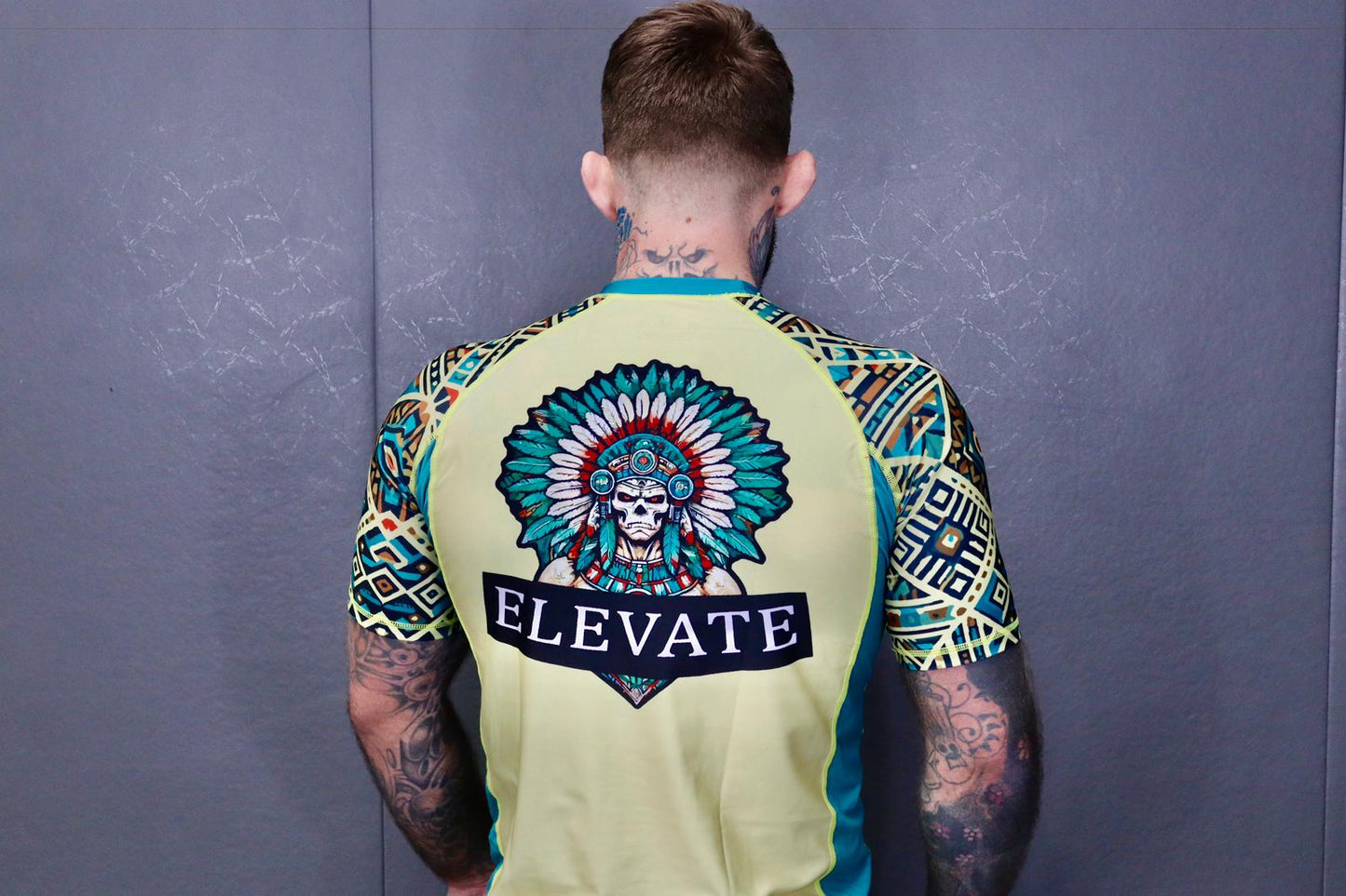 Yellow Aztec Rashguard