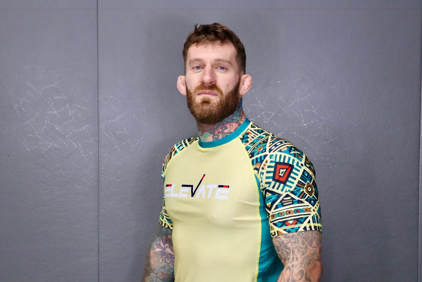 Yellow Aztec Rashguard